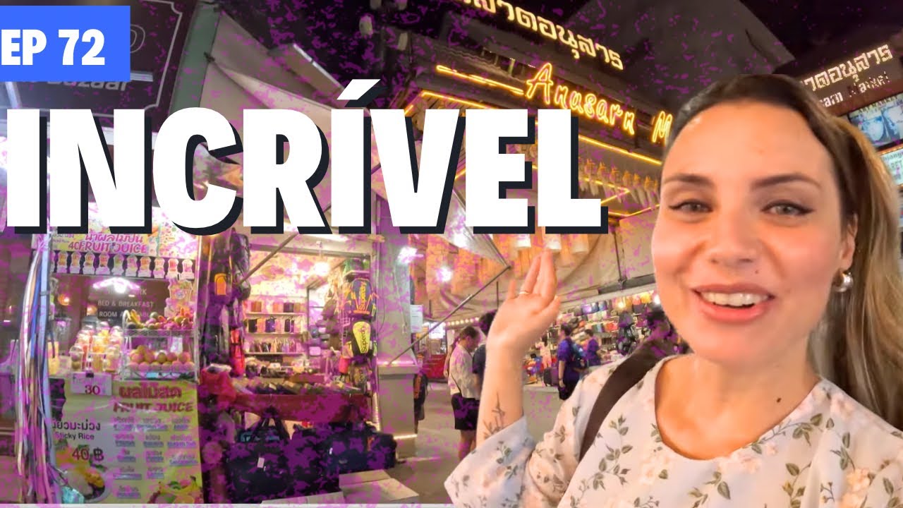 BAZAR NOTURNO na Tailândia. TEM DE TUDO!