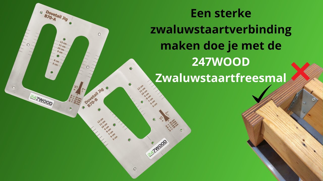 Zwaluwstaartverbinding maken met freesmal