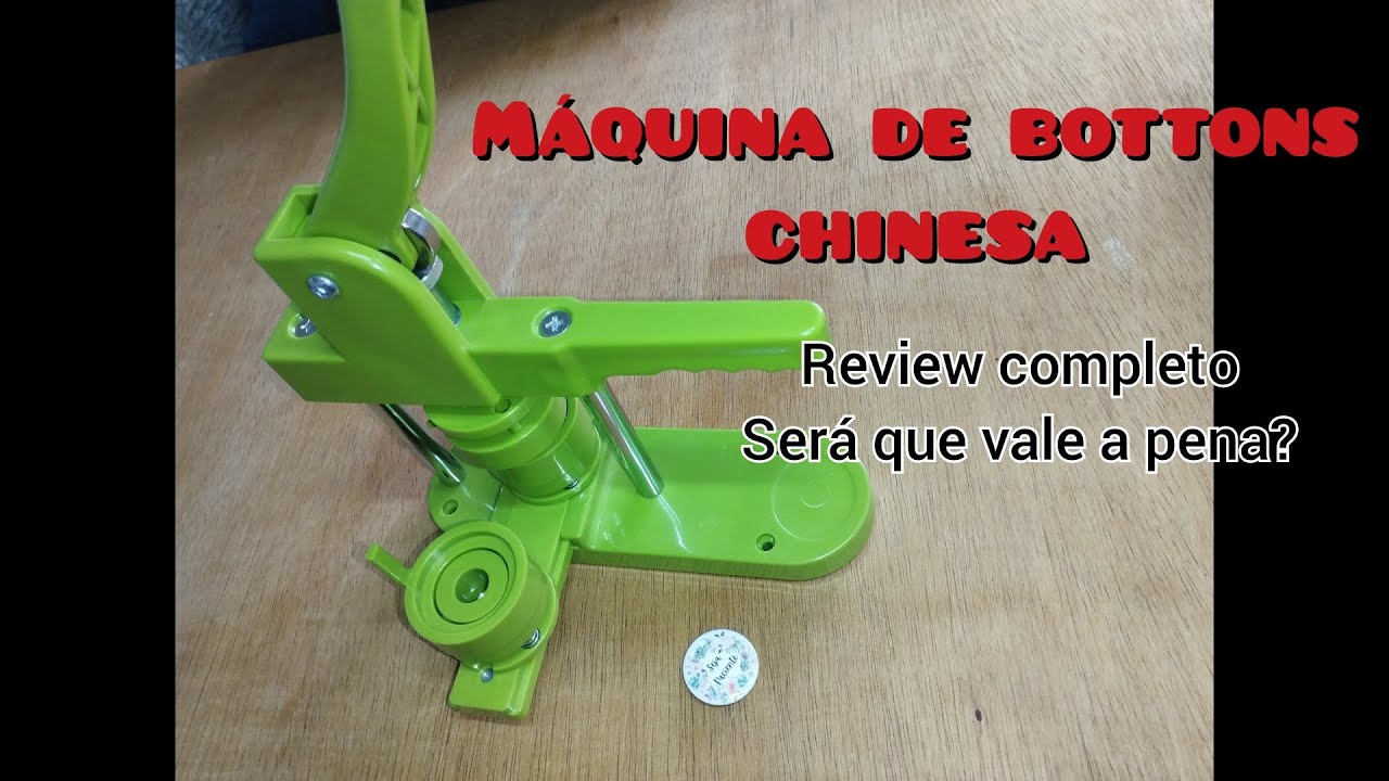Máquina da China de fazer bottons / Unboxing, instalação e como fazer bottons 😀