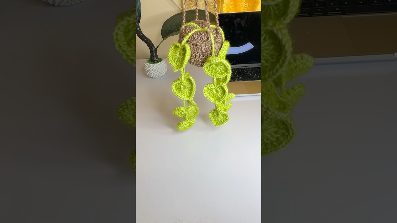 Crochet String of heart leaf 🌱 