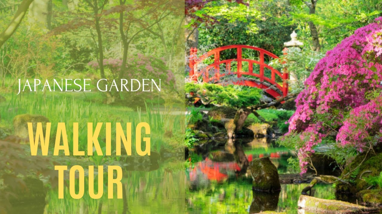 Peaceful Walk in a Japanese Garden | 4K Nature Sounds & Flowers