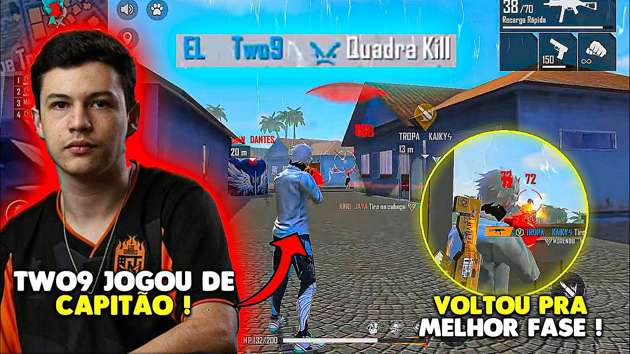 OS 4 RUSHARAM NO TWO9 ELE AMASSOU OS 4 E FARPOU DEMAIS - D4NTES FAZ JOGADA SURREAL - 4v4 APOSTADO !