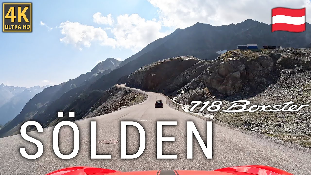 Driving Ötztal Glacier Road - PORSCHE 718 Boxster | Austria [4K]
