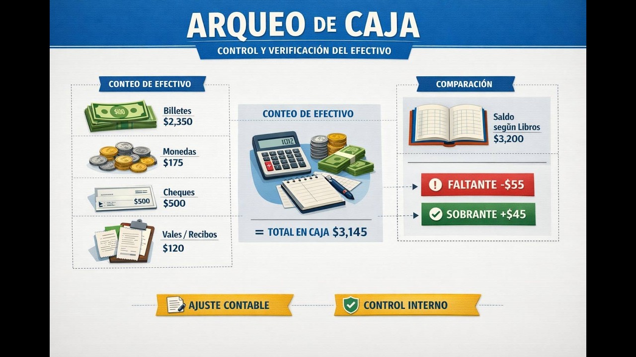 ARQUEO DE CAJA   EJERCICIO   SEGUNDA PARTE