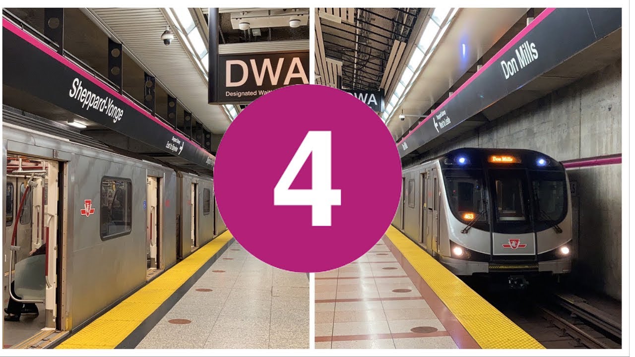 Toronto TTC Subway Ride on Line 4 Sheppard: Don Mills to Sheppard-Yonge  08/04/2021