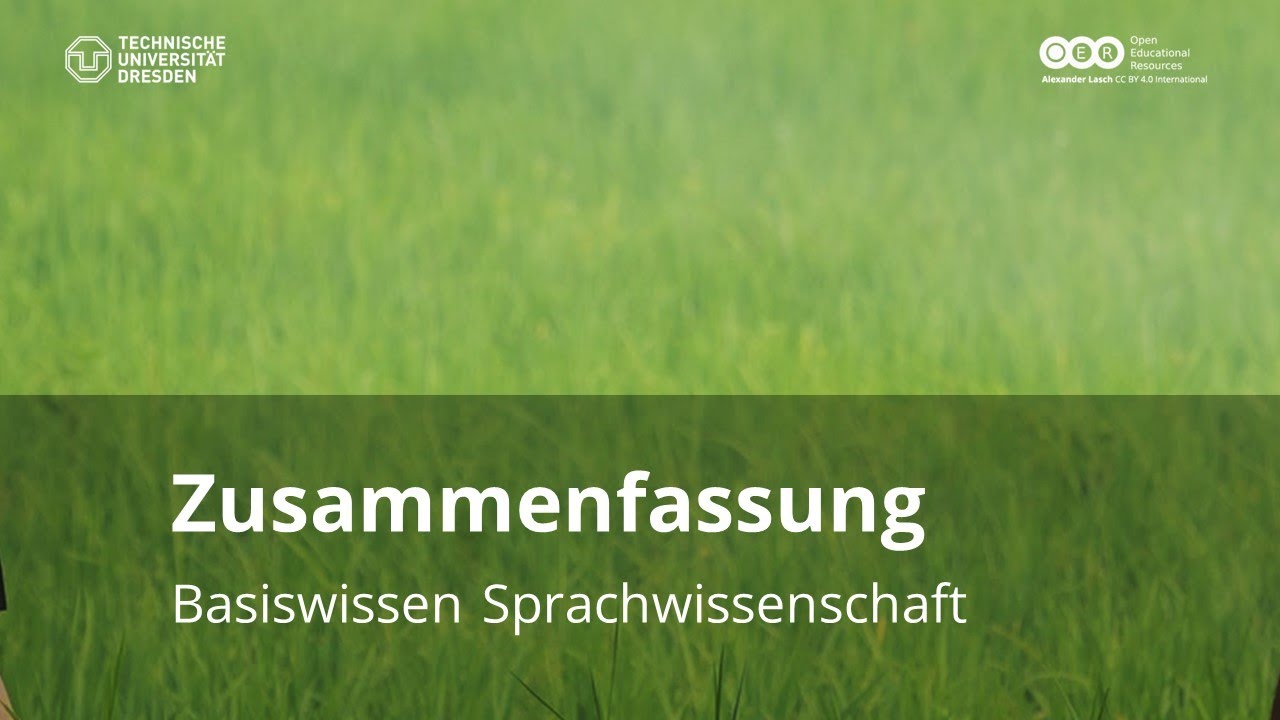 Zusammenfassung. Basiswissen Sprachwissenschaft (WiSe 2023)
