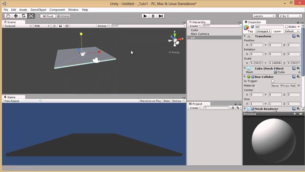 1. Apprendre Unity3D et la programmation C#