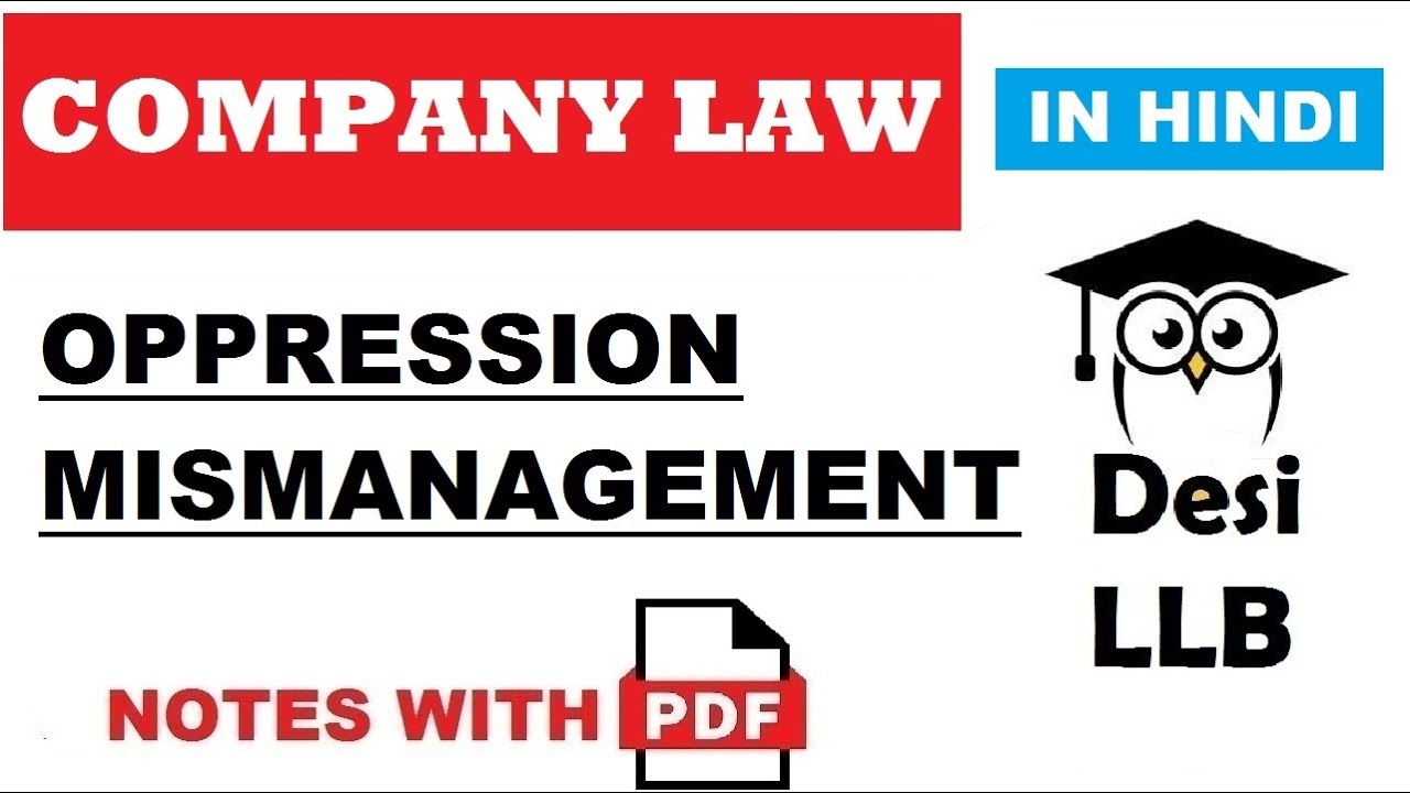 Oppression and Mismanagement