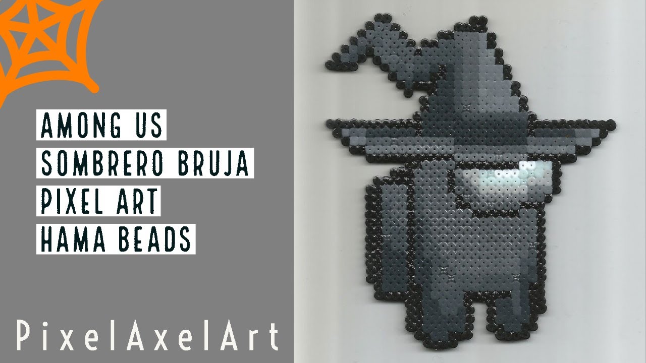 Hama Beads / Pixel Art - Among Us / Sombrero Bruja / Witch Hat (Halloween)