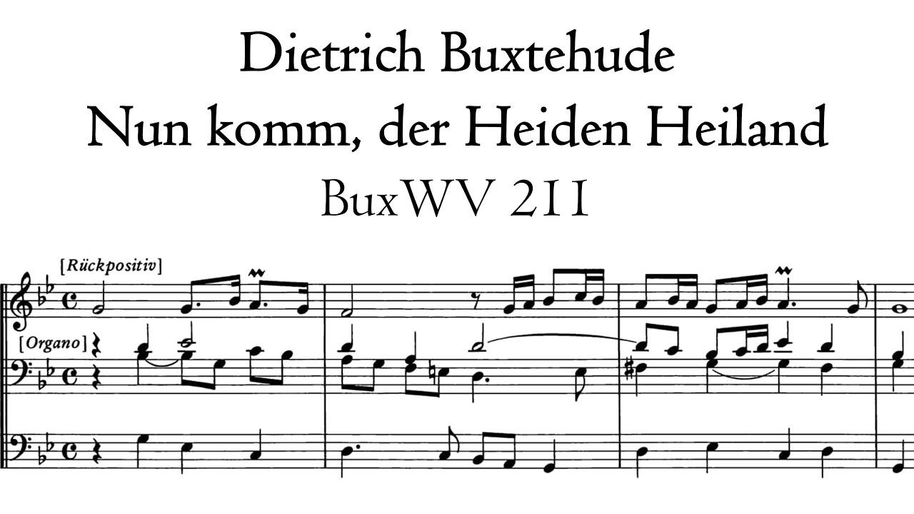 Buxtehude - Nun komm, der Heiden Heiland, BuxWV 211 - Schnitger organ, Norden, Hauptwerk