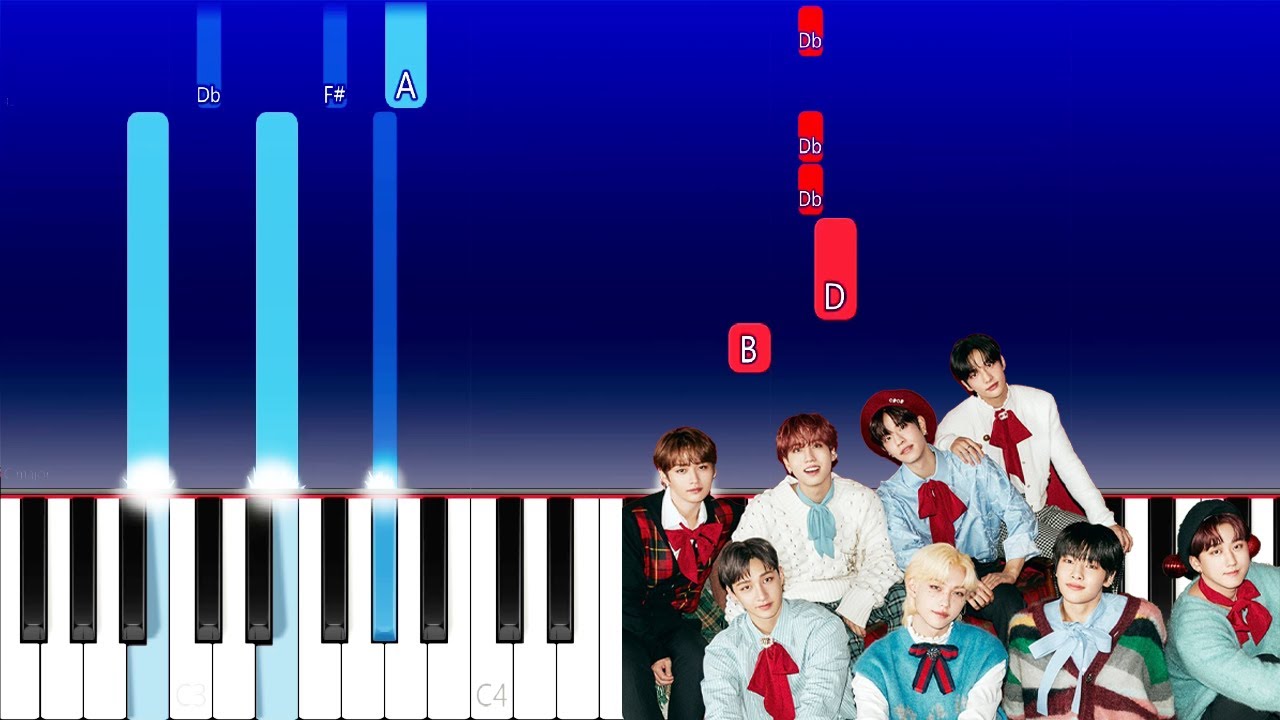Stray Kids - Holiday (Piano Tutorial)