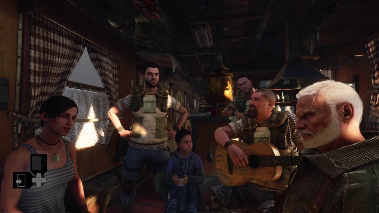 Metro Exodus Stepan Sings Train on Fire by Aquarium