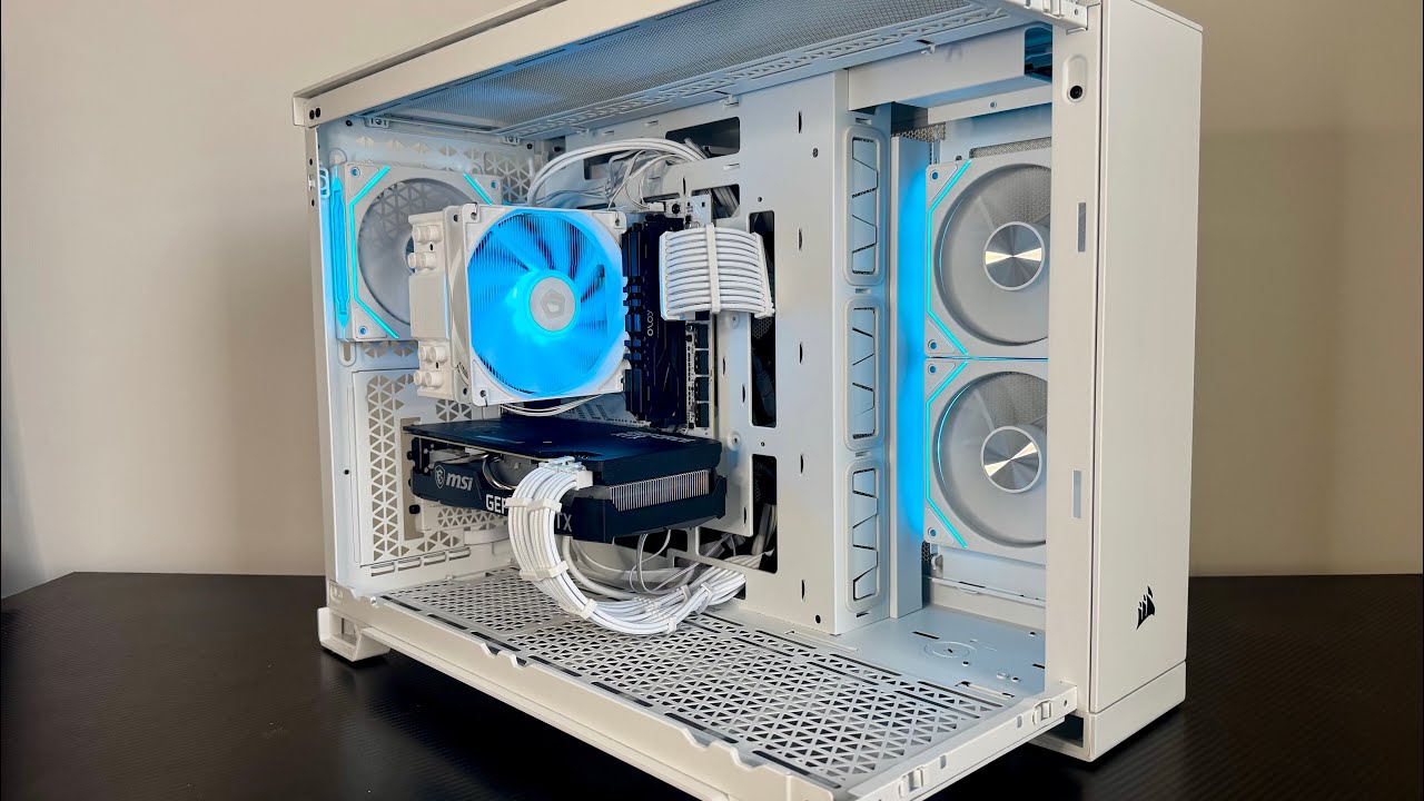 31 minutes of building a gaming pc (ASMR, no commentary) | $500 RTX 3070 + R5 3600 | Corsair 2500X |