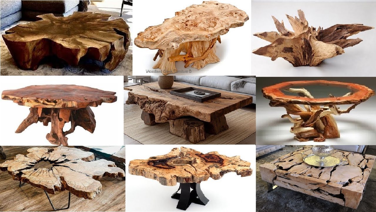 Timber into Art: Unique Coffee Table Ideas with Organic Flair