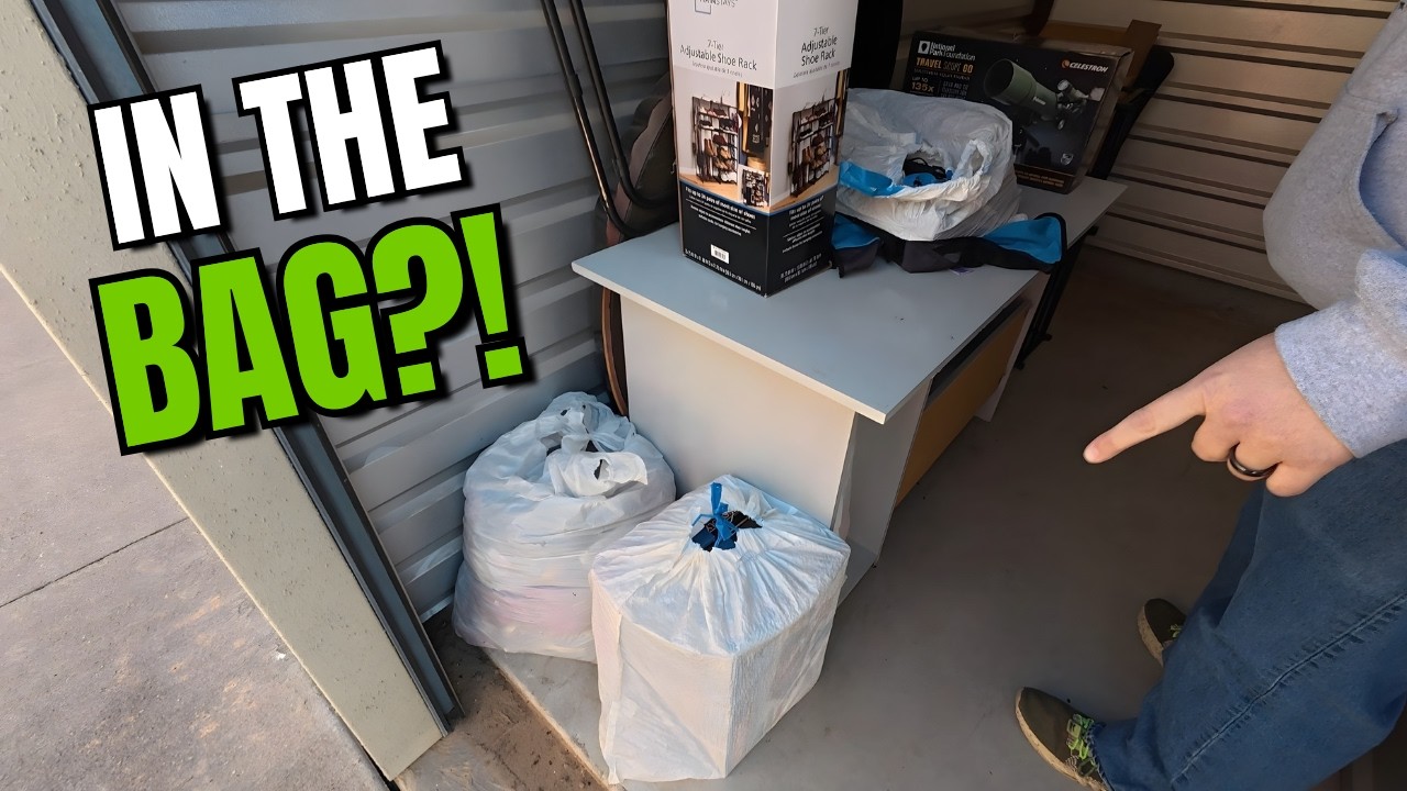 $30 Storage Unit… What’s in All These Bags?!