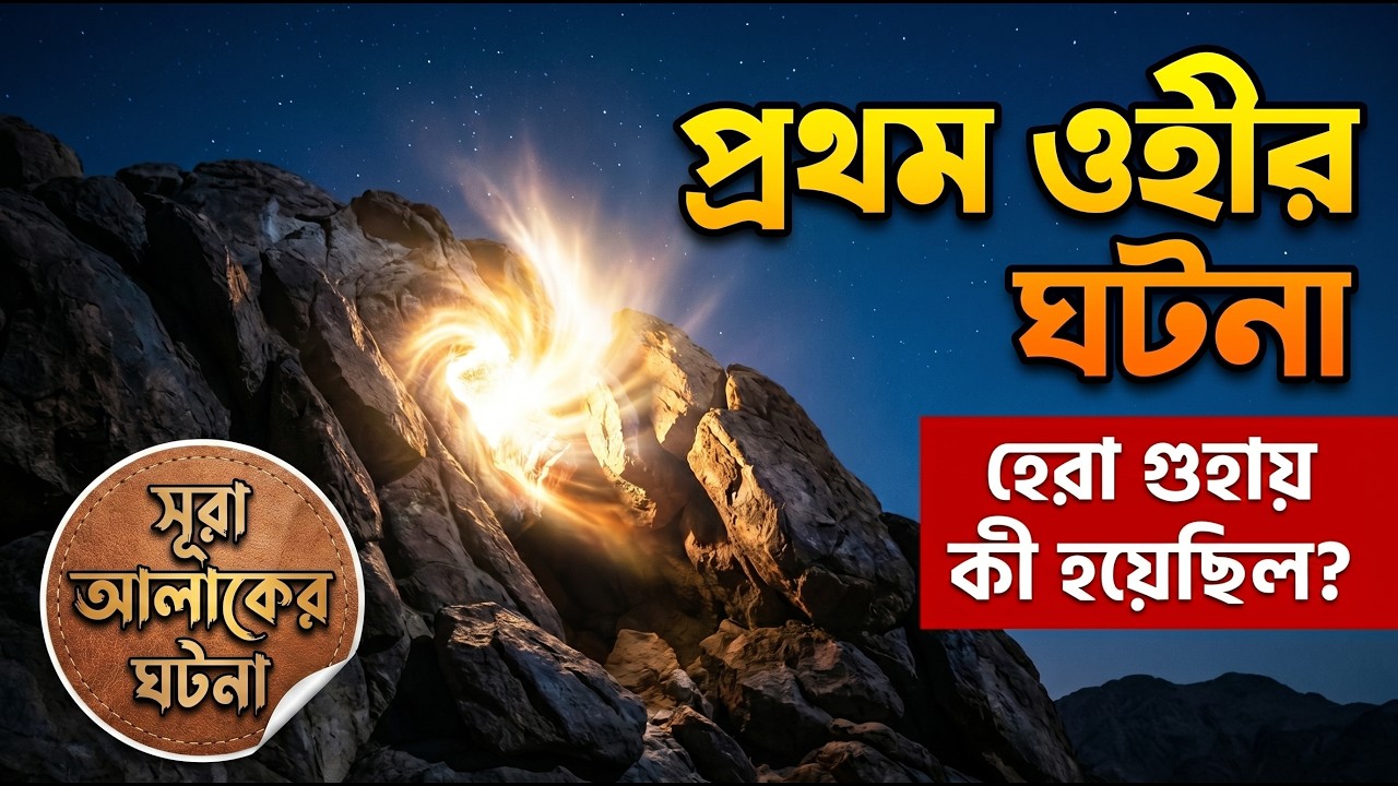 সূরা আল আলাকের ঘটনা : হেরা গুহায় নবীজি কেন ভয়ে কাঁপছিলেন? | Surah Alaq Story | ইসলামিক গল্প বাংলা