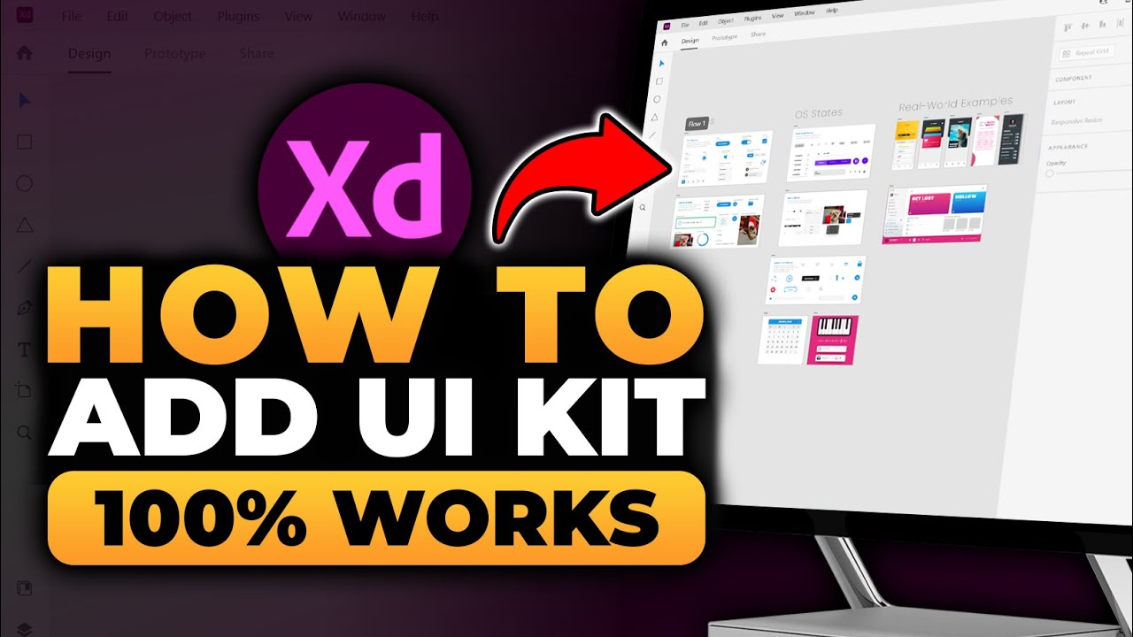 How To Add UI Kit in Adobe XD (FAST & EASY) | 100% WORKS | NO Yapping! | Adobe XD Add UI Kit