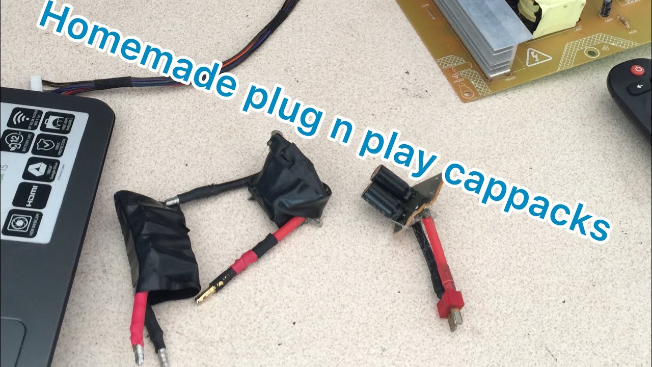 Lets talk plug n play capacitors from spare parts #rccar #homemade