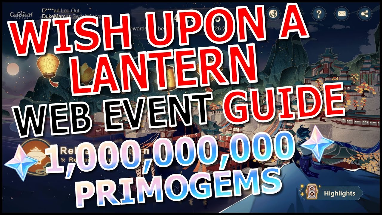 WISH UPON A LANTERN WEB EVENT GUIDE GENSHIN IMPACT