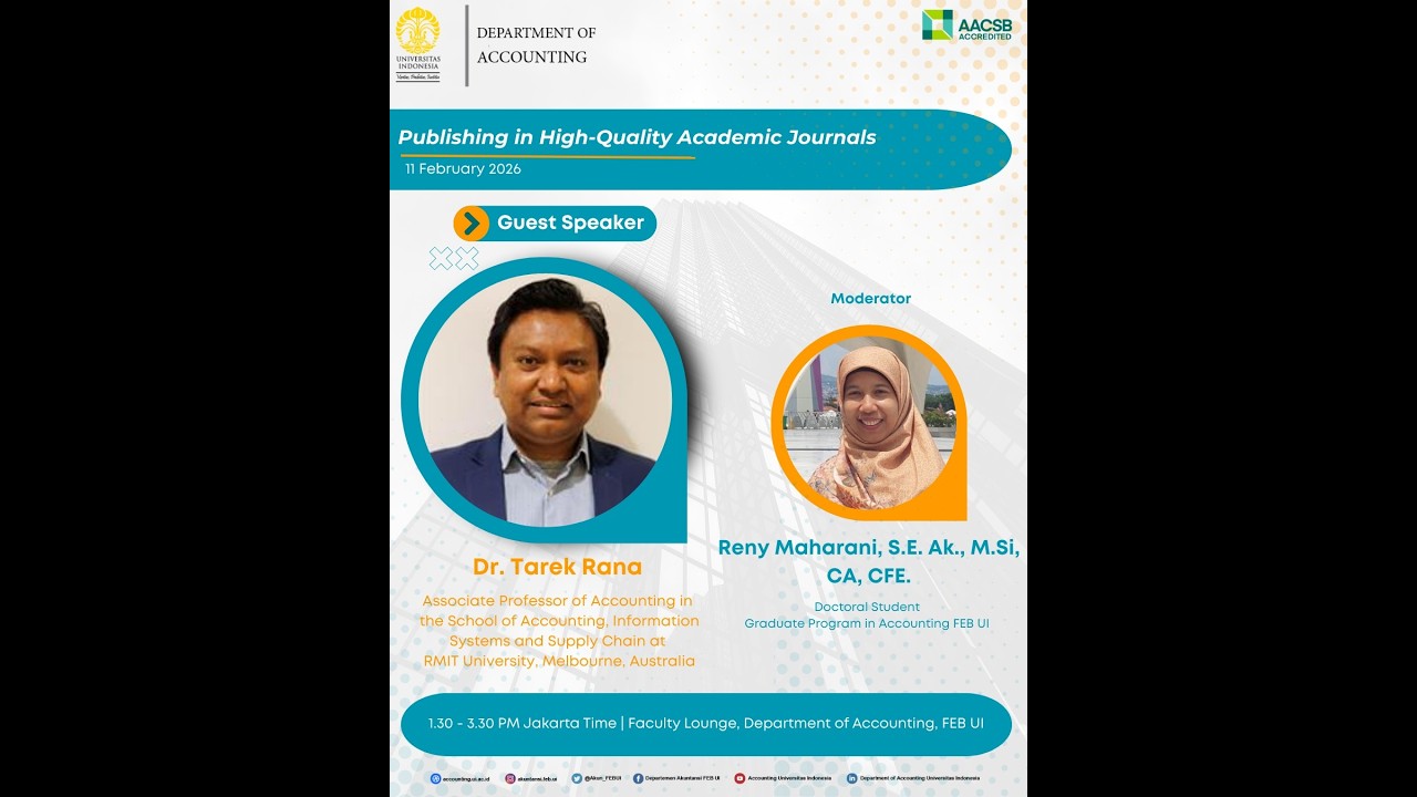 Discussion Series DoA FEB UI 2026 Day 3 “Publishing in High-Quality Academic Journals”