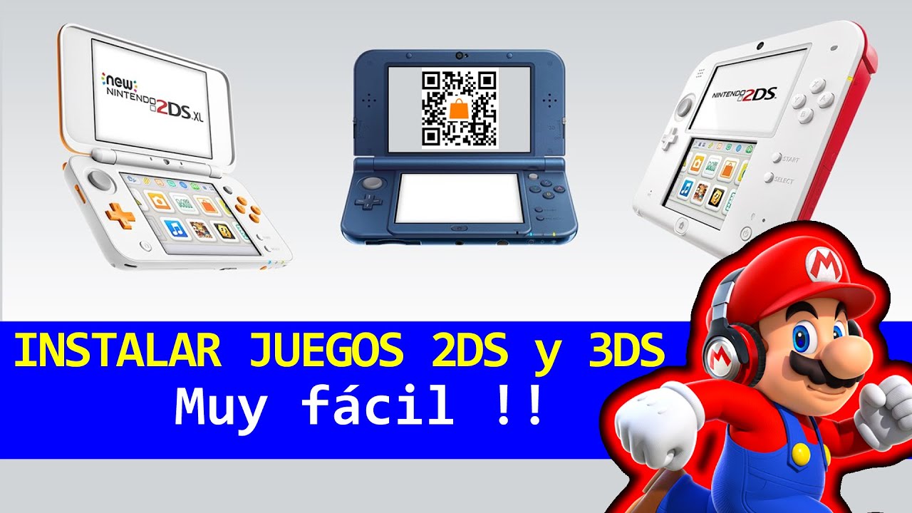 Tutorial | 2DS 3DS | Instalar juegos desde códigos QR. Muy fácil !!