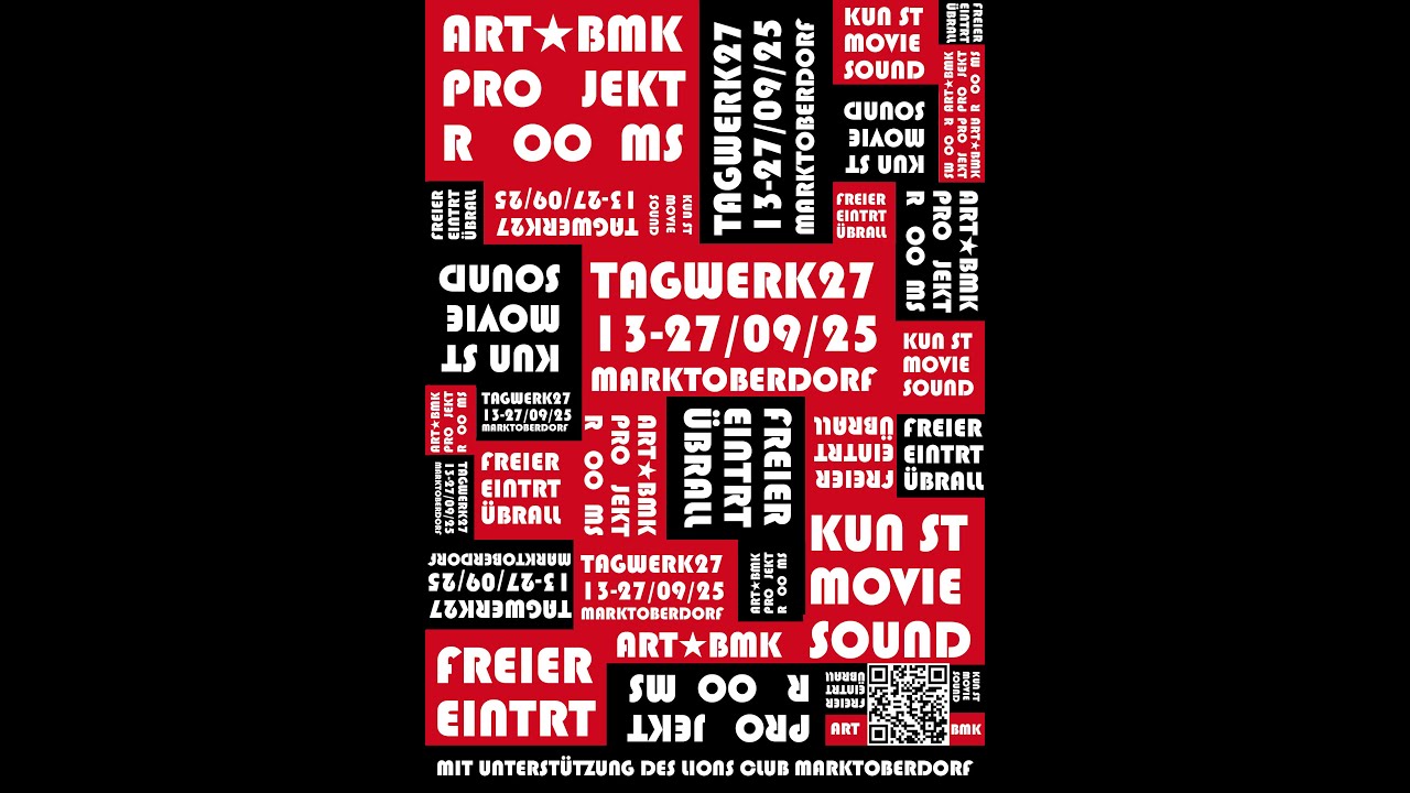 ARTbmk★Kunst-Projekt ROOMS im Tagwerk 27 / Marktoberdorf