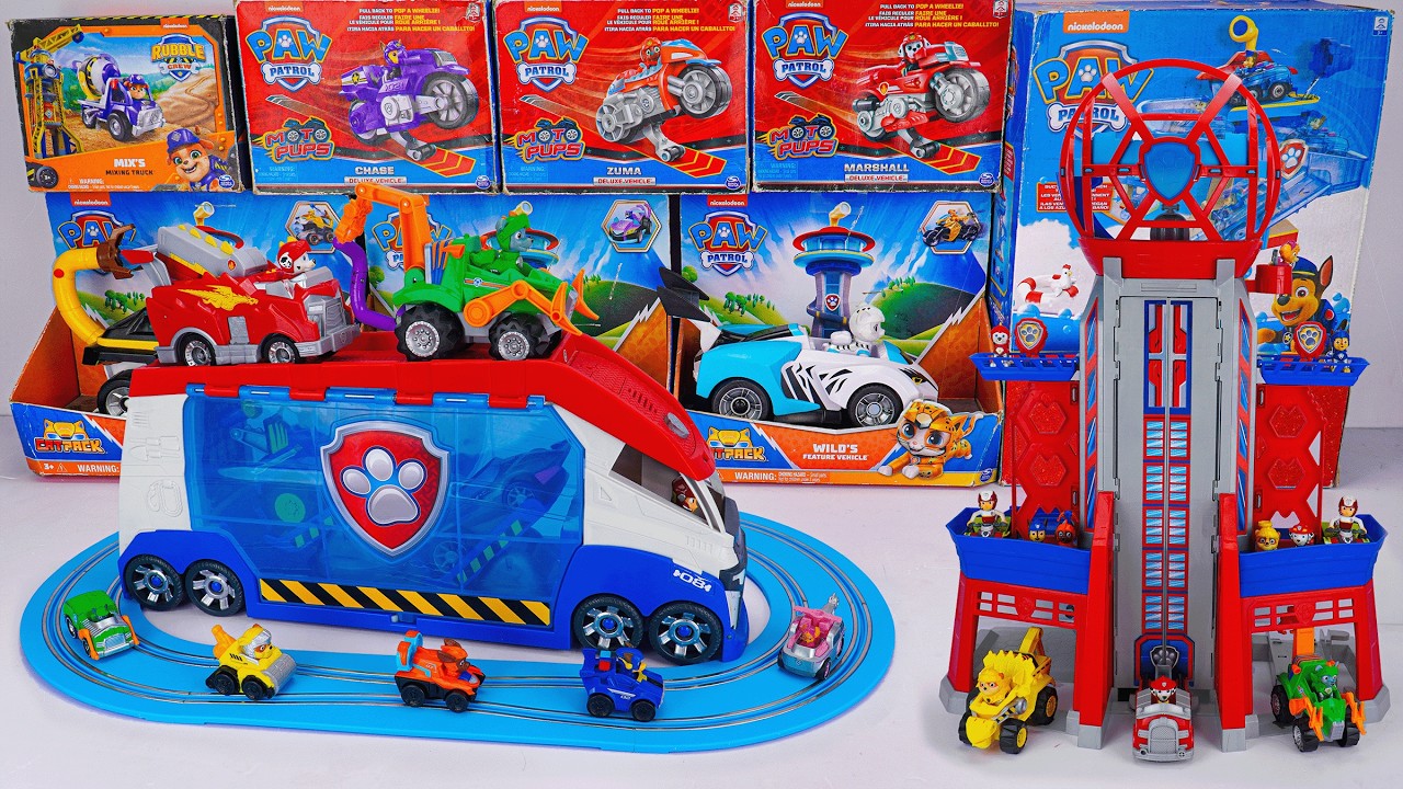 Unboxing Special Version with Transforming Paw Patrol City Tower Playset | Paw Patrol On the Track