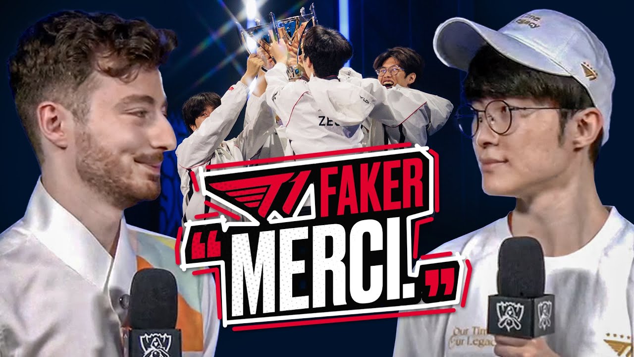 FAKER NOUS RÉPOND JUSTE APRÈS SA VICTOIRE AUX WORLDS