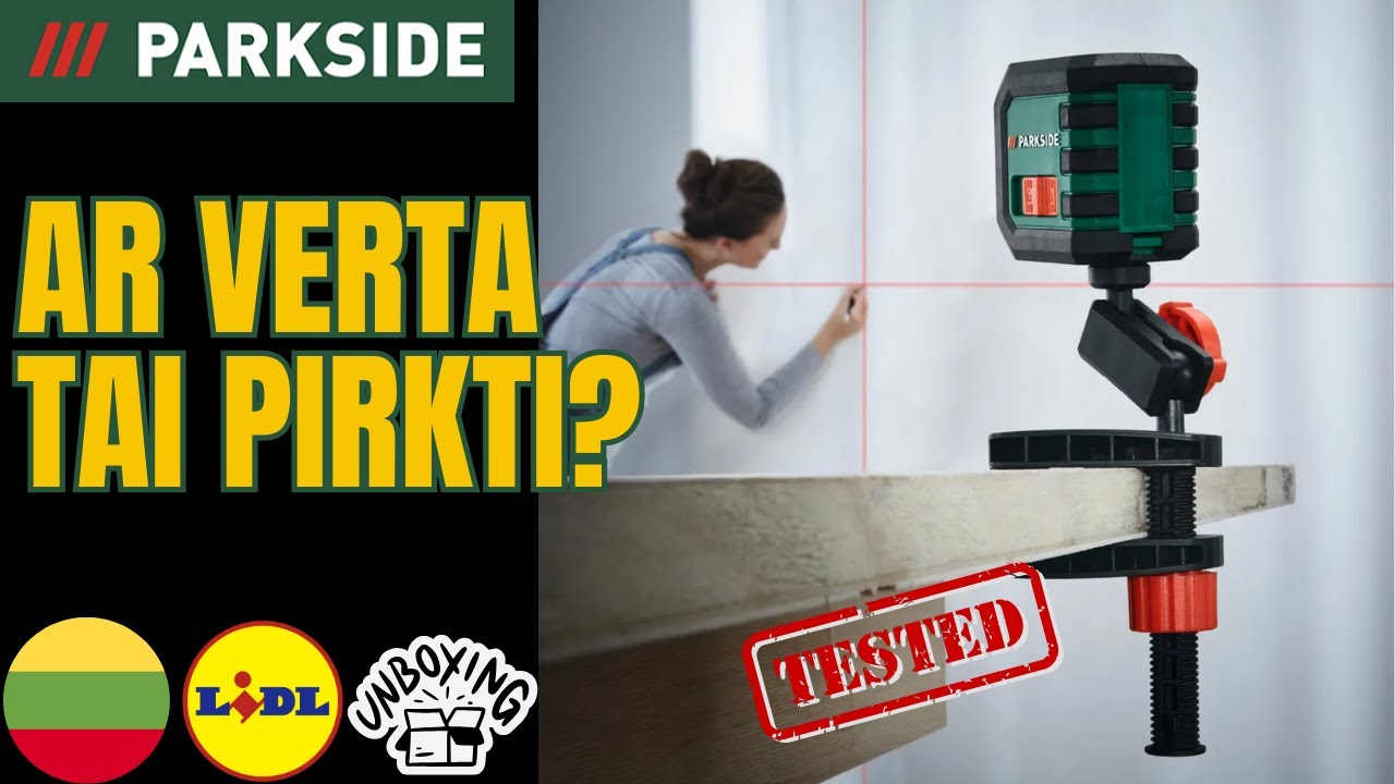 KRYŽMINIŲ LINIJŲ LAZERIS Parkside PKLL 7 E4 LIETUVIŲ LIETUVA KALBA LIDL