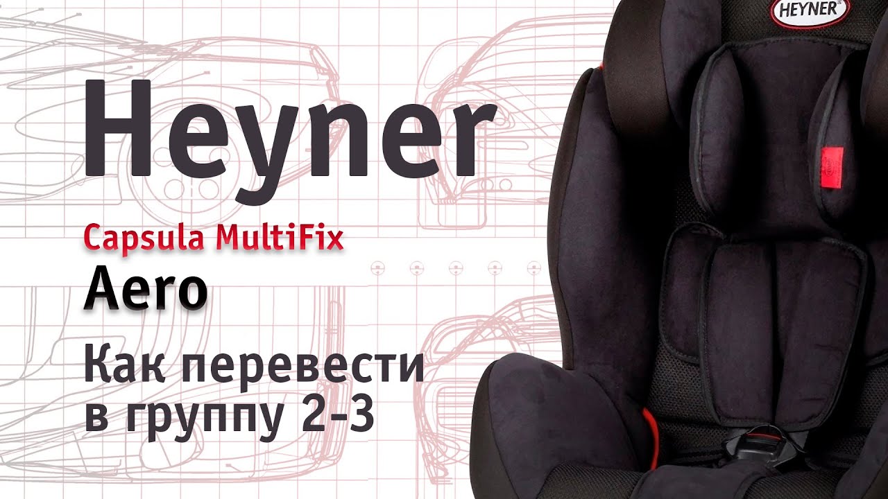 Heyner Capsula MultiFix Aero | трансформация в группу 2-3 | инструкция Автодети