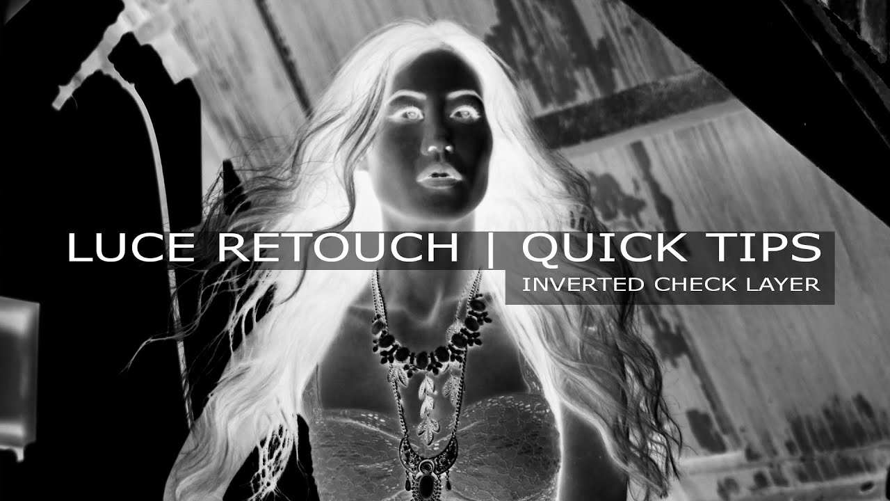 Quick Tip | Dodge and Burn Inverted Black and White Check layer