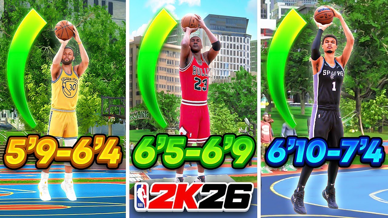 NBA 2K26 NEW BEST JUMPSHOTS FOR ALL BUILDS, HEIGHTS, & 3PT RATINGS! BEST SHOOTING TIPS & SETTINGS!