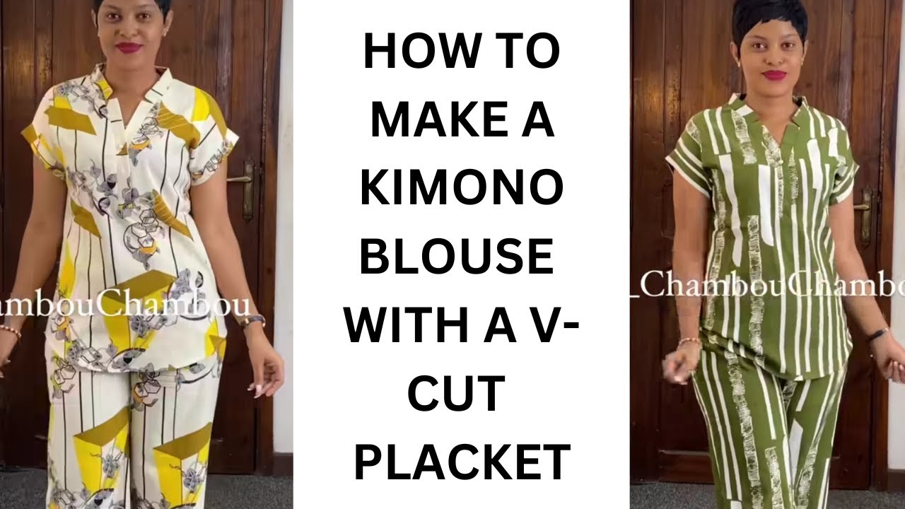 HOW TO MAKE A KIMONO BLOUSE WITH A 