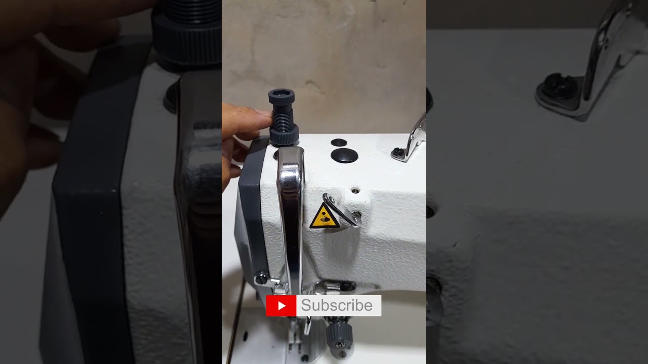 como darle o quitarle presión al pie prensatelas maquina recta industrial#diy #parati #suscribete