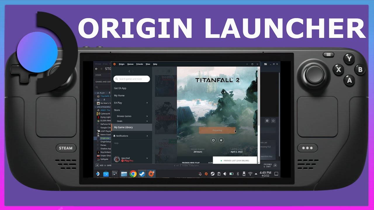 How to install the Origin Launcher on Steam Deck Steam OS