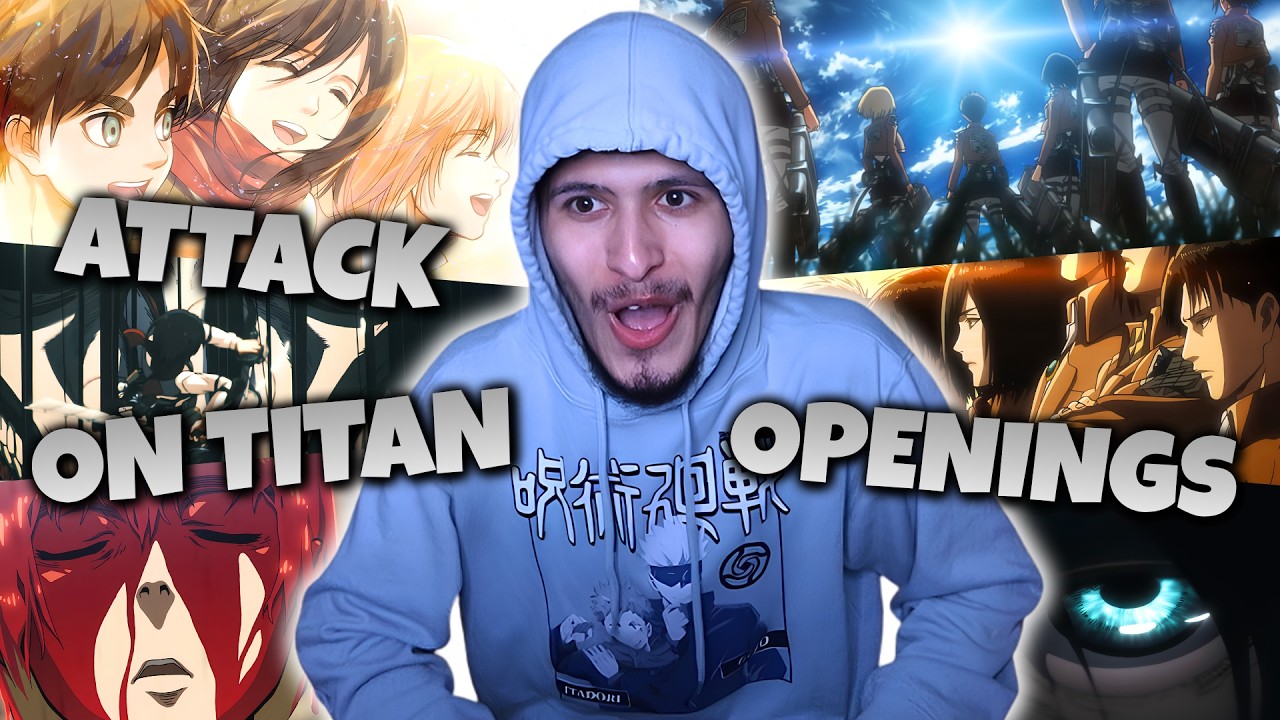 REACTING to Attack on Titan Openings 1-9 FOR THE FIRST TIME