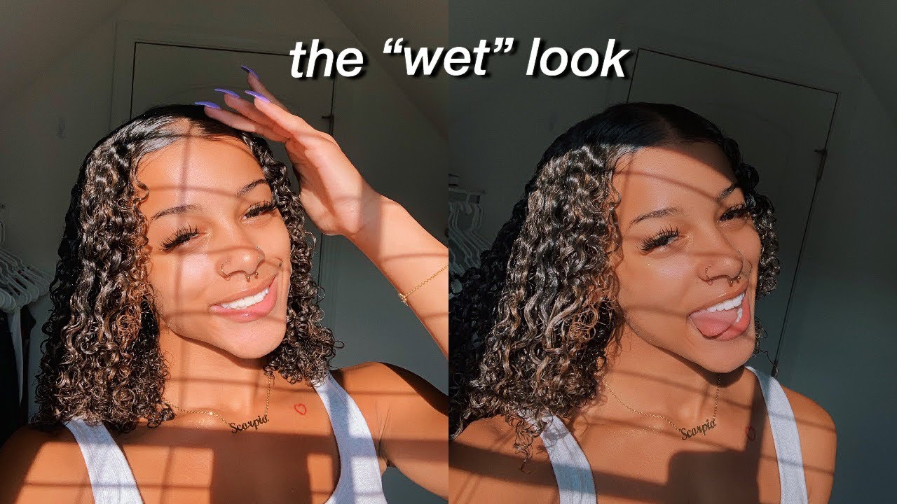 Trying The “Wet Look” On My Curly Hair | Azlia Williams