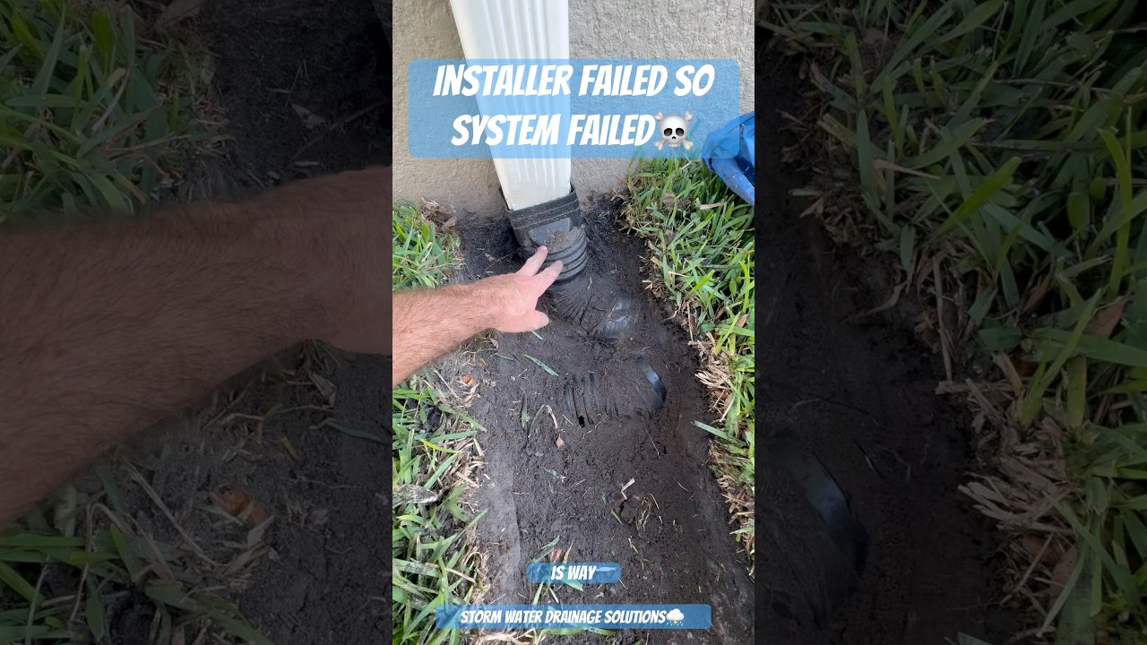 Corrugated Pipe Failure Due To Improper Installation - Drainage System Design