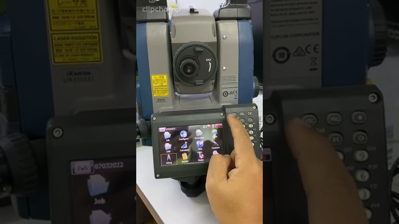 Sokkia Robotic IX series Station setup with backsight, Resection, setting out curve