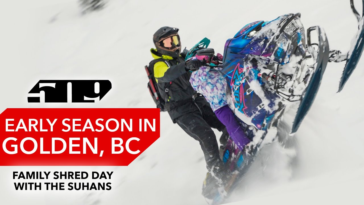 Early Season Sledding in Golden, BC