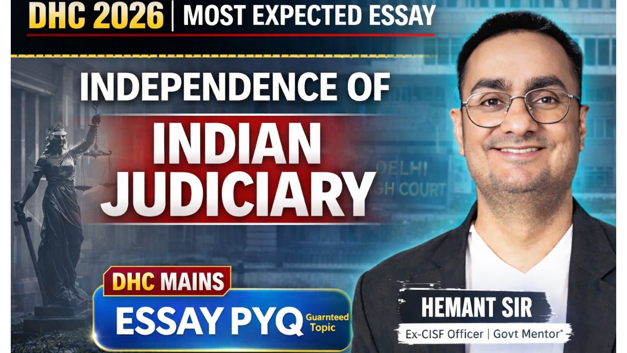 JJA Mains Masterclass 🎯 PYQ Essay Writing for Delhi High Court I Score 80+ in Mains
