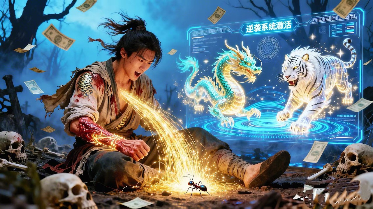 【全集】可憐小夥慘遭至親斬斷雙臂，被丟進亂葬崗餵狼，瀕死時無意踩死一隻螞蟻竟覺醒躺赢系統，斷臂瞬間重生，螻蟻逆襲屠盡欺辱他的所有人！#大陆短剧  #短剧 #cdrama