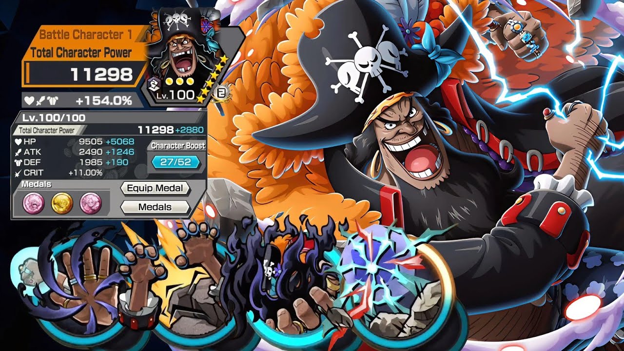 ГЕЙМПЛЕЙ ЗА MARSHALL D. TEACH | ONE PIECE BOUNTY RUSH | OPBR