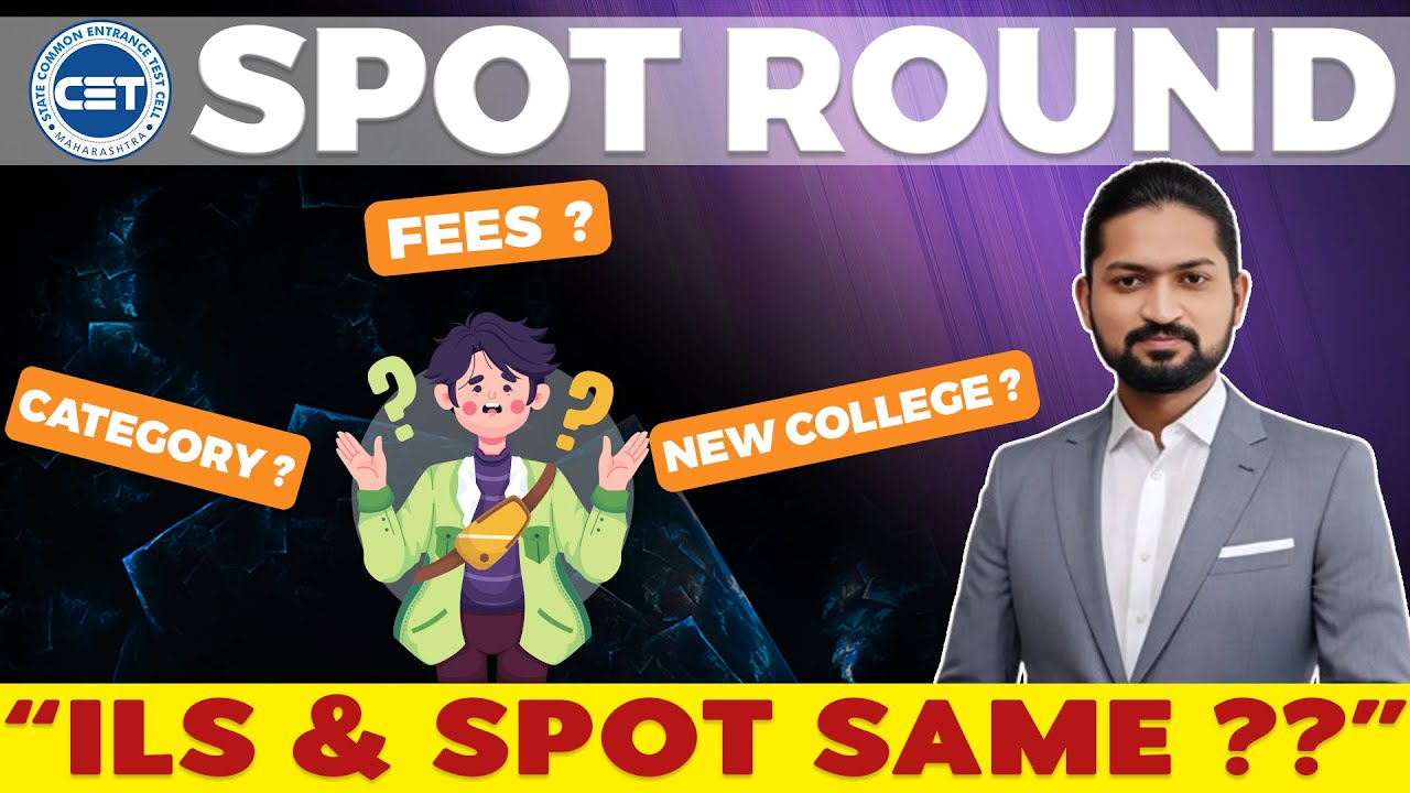 🎯MHTCET SPOT Round Process & Institute-Level Seats - All Questions Answered | GanitAnk Admission