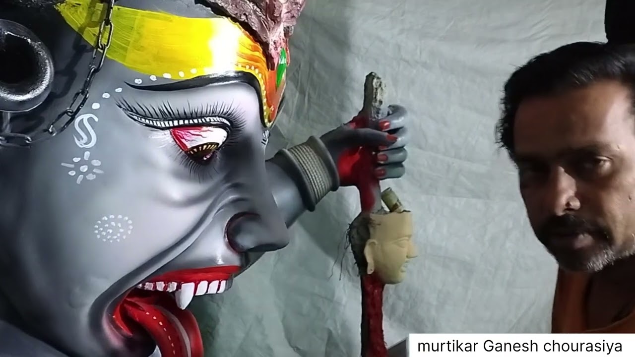 How to make ma kali murti staring to anding #viral #mahakali #vlog #bhopal 