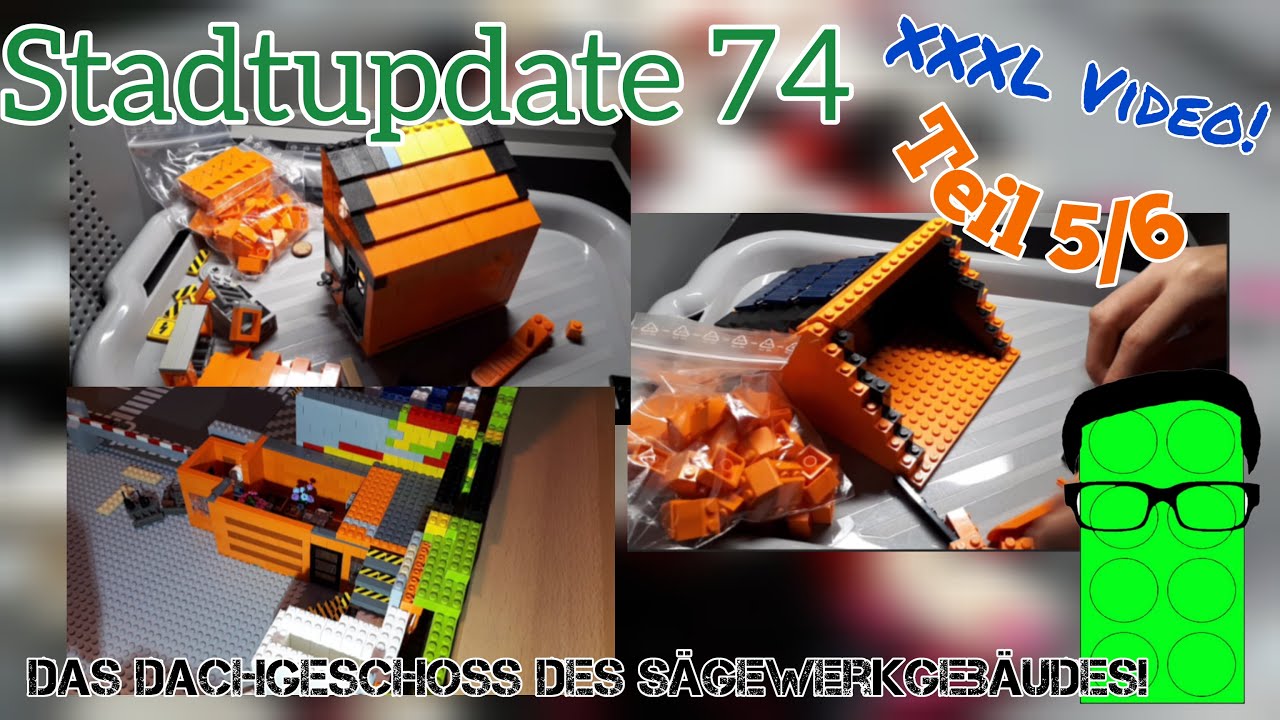 LEGO Stadtupdate #74 | Bau einer Legostadt Teil 75 - S&auml;gewerk: Das Dachgeschoss