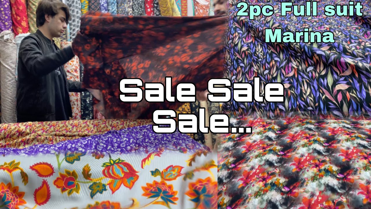 Sale Sale Sale… | Cotton Ghar Rashakai | 2pc Full suit Marina | DC free online shopping 