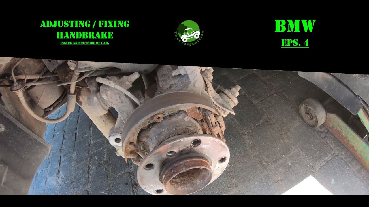 How to fix, adjusting handbrake | BMW 530 E61 x-drive #4
