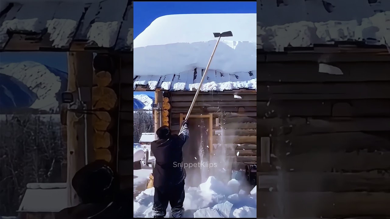 РЕШАЮЩЕЕ соревнование по очистке крыш от снега!