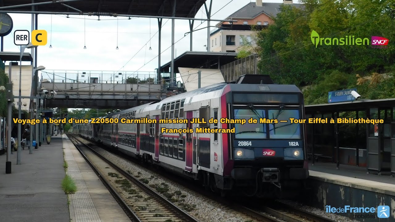 [RER C] Trajet en Z20500 Carmillon de Champs de Mars Tour Eiffel à Bibliothèque François Mitterrand